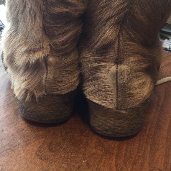 Leather Winter Boots with deer hair - 10 - Picture 5 of 5